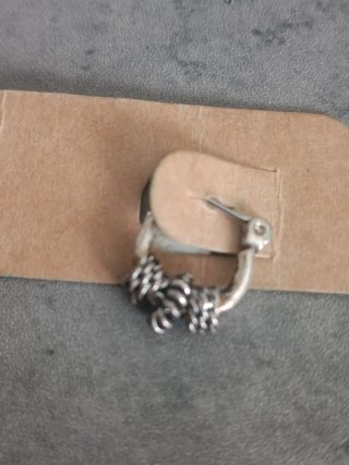 Aros pequeños plata ley criollas antiguas