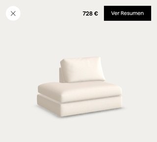 Sofá Kave Alea Liberty Crudo Izquierda