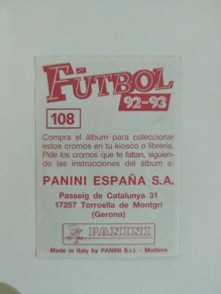 Cromos Panini Fútbol 92-93 Guardiola nuevo y +