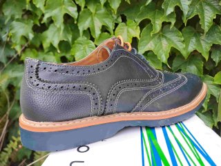 Scarpe uomo eleganti blu derby nuove