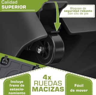 Base Ombrellone TULLVER con Ruote e Freno