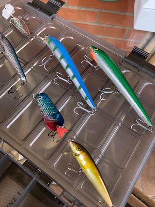 Caja Señuelos Pesca Variados
