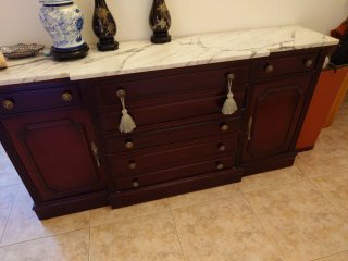 Muebles, sofás, lámparas "vintage" precio negociab