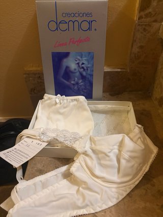 Conjunto sujetador y braga blanco