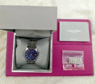Reloj Calvin Klein Mujer Azul y Plateado
