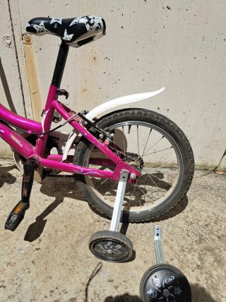 Bicicletta bambina fucsia rosa 16 pollici