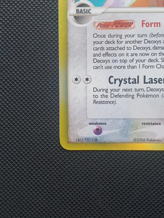Deoxys Delta Holo Carta Pokémon Inglese