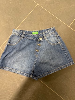 Falda pantalón vaquera Benetton Talla S