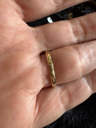 Anillo vintage latón flor blanco