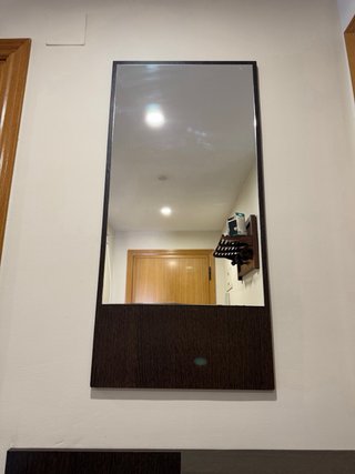 Mueble recibidor con espejo