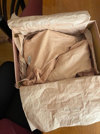 Sandali Miu Miu tacco beige