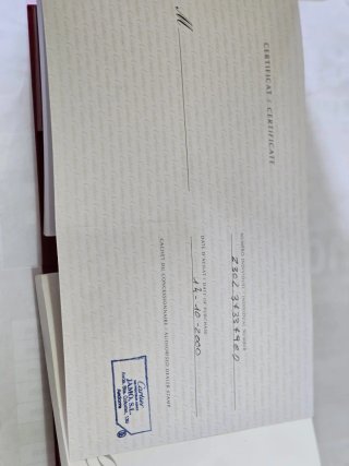 Astuccio Cartier e Certificato Originale