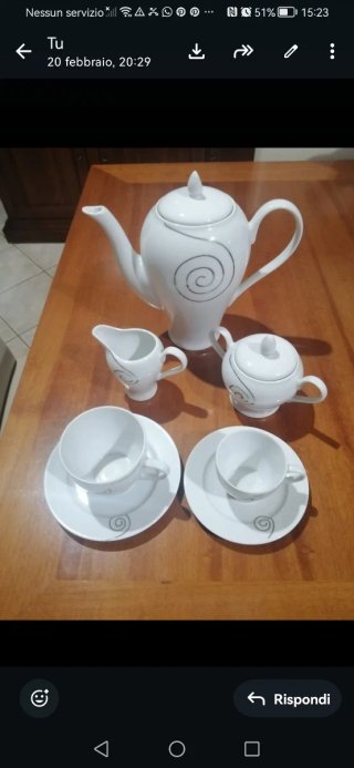 Servizio piatti caffè e the