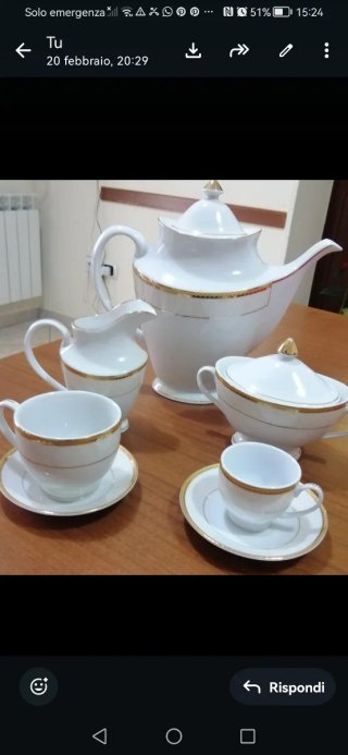 Servizio piatti caffè e the