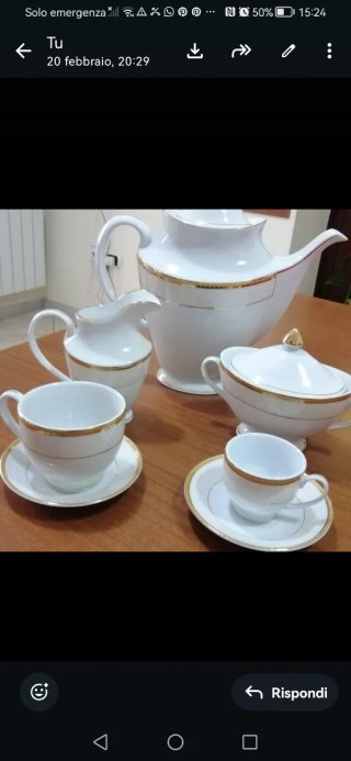 Servizio piatti caffè e the