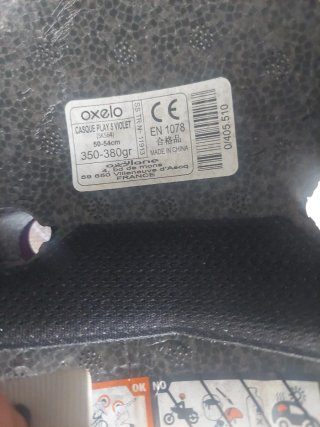 Cascos bici/patinete blanco y morado