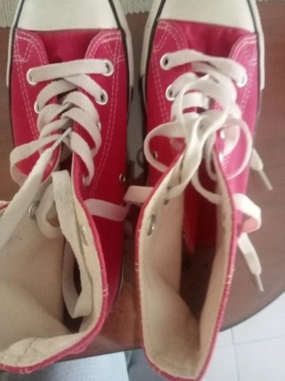 Zapatillas deportivas altas rosas