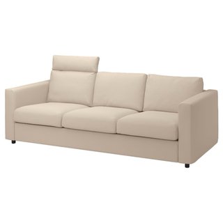 Sofá IKEA Vilme 3 plazas + reposacabezas