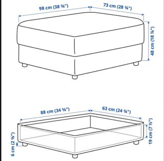 Sofá IKEA Vilme 3 plazas + reposacabezas
