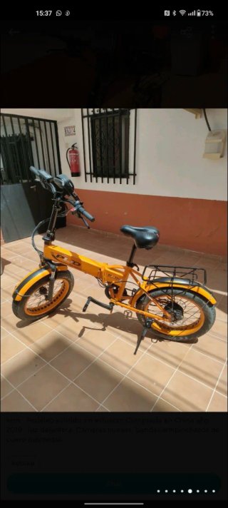 Bicicleta Eléctrica Fatbike Naranja