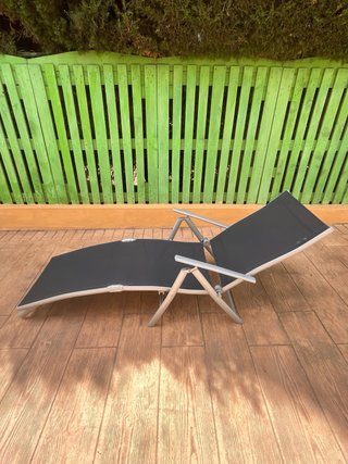 Tumbona TecTake plegable aluminio reclinable