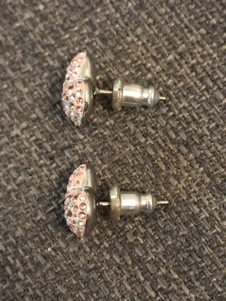 Orecchini Swarovski Cuore Rosa