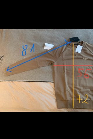 Sudadera Balmain Beige/Marrón