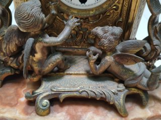 Reloj Rococó Francés Antiguo