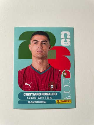 Cromo Panini Cristiano Ronaldo 2026