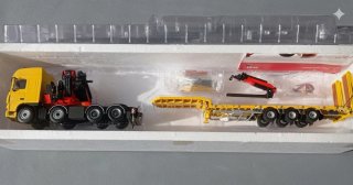 Daf Wsi 1:50 con gru fassi e jib Scatola originale