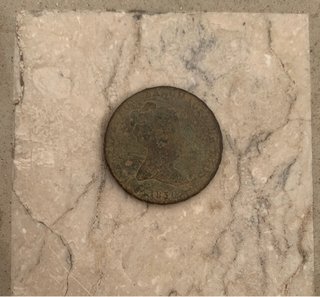 8 maravedís Isabel II con valor en el anverso