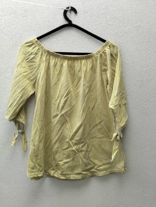 Blusa manga 3/4 com riscas
