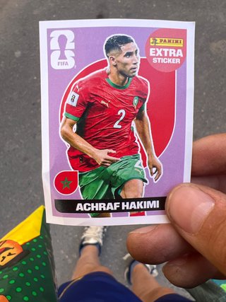 Carta Panini Extra Sticker Achraf Hakimi