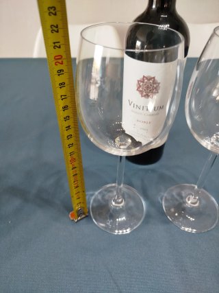 Copas de vino de cristal de Bohemia