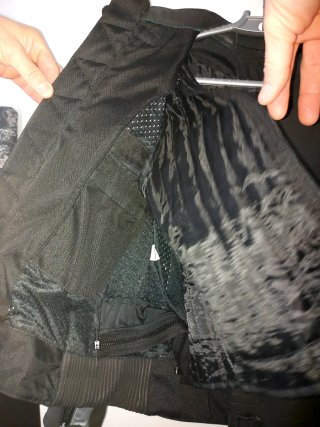 Cazadora Motorista Mujer Negra y Plateada talla 36