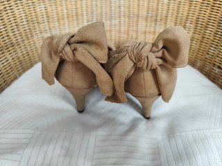 Zapatos de tacón beige mujer talla 41