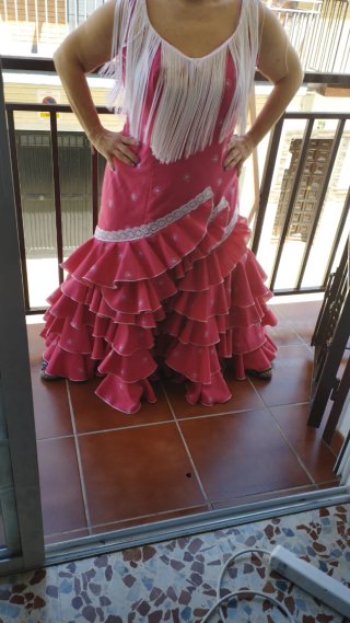 Traje Flamenca Diseño Propio Talla 46