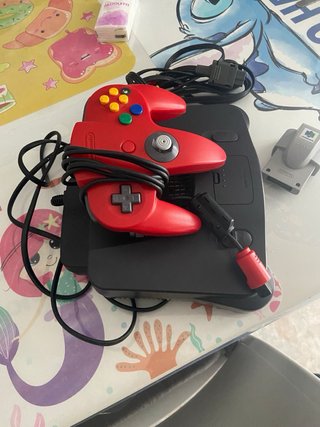 Nintendo 64 Console + Controller Rosso