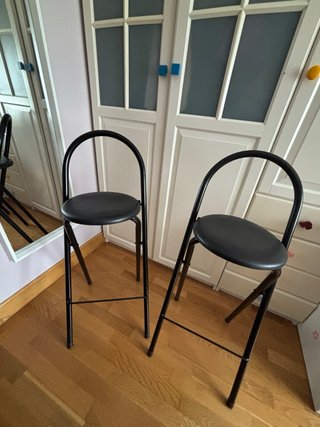 2 Banquetas Altas Negras