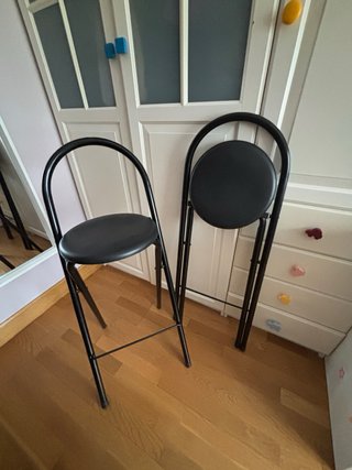 2 Banquetas Altas Negras