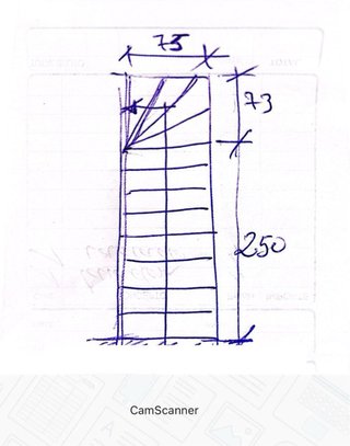 Escalera madera 1 tramo peldaño compensado