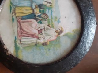 Quadretto religioso con cornice