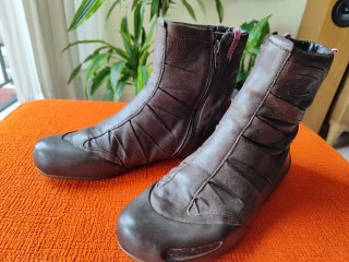 Botines de piel Camper marrones