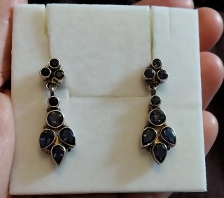 Pendientes Plata Amatista