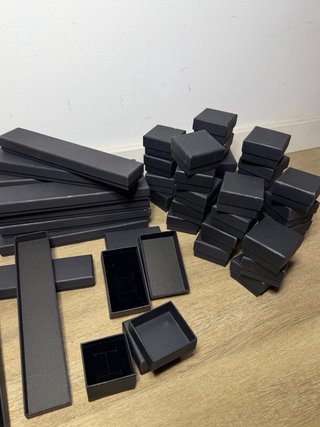 Lote Cajitas Joyería Negras