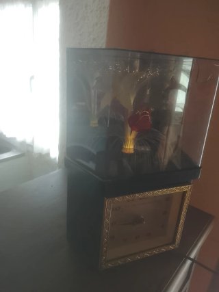 Reloj con flor luminosa