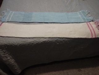 Bufandas de niña (azul y rosa)