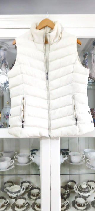 Chaleco acolchado blanco
