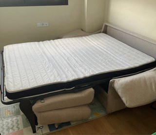 Sofá Cama Tela Beige