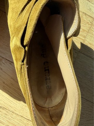Scarpe scamosciate verdi